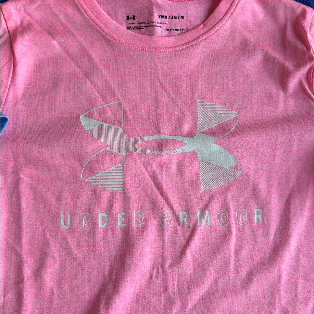 ((4 PIECE)) UNDER ARMOUR GIRLS TEE BUNDLE SIZE MEDIUM ALL EEEUC - Picture 3 of 5